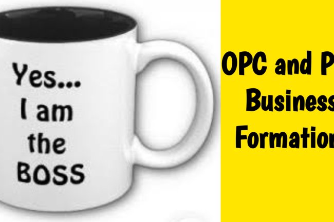 one person private limited company (OPC),private limited company and sole proprietorships