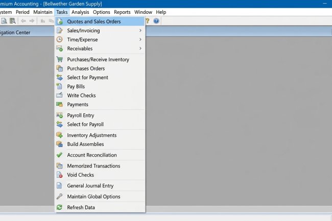 Master the Sage 50 (Peachtree) Tasks Menu: A Professional Accounting Guide